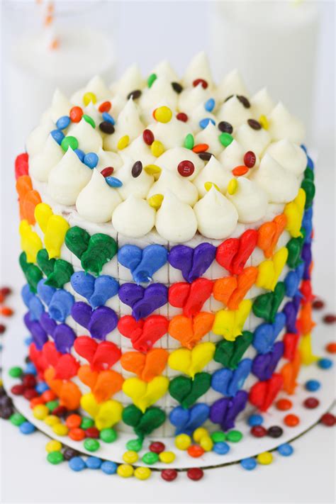 Rainbow Heart Cake Confessions Of A Cookbook Queen