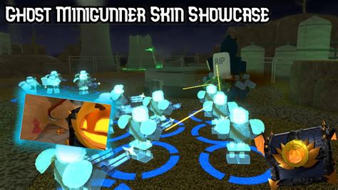 Ghost Minigunner Skin Showcase Tower Defense Simulator Youtube