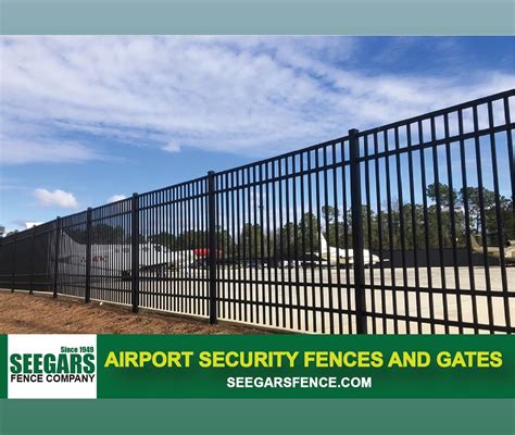 Airport Perimeter Security Fence And Access Control Gates Seegars Fence