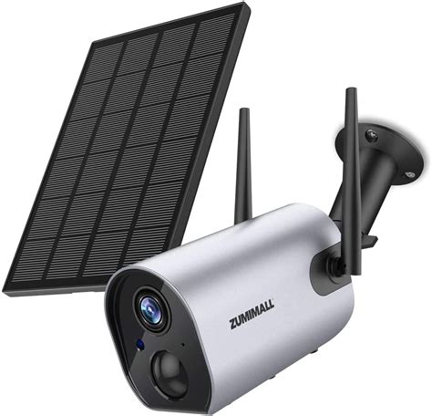 Wireless Security Camera Outdoor Zumimall Solar Powered Surveillance