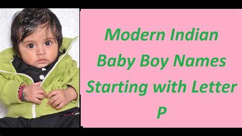 Modern Indian Baby Boy Names Starting with Letter P - YouTube