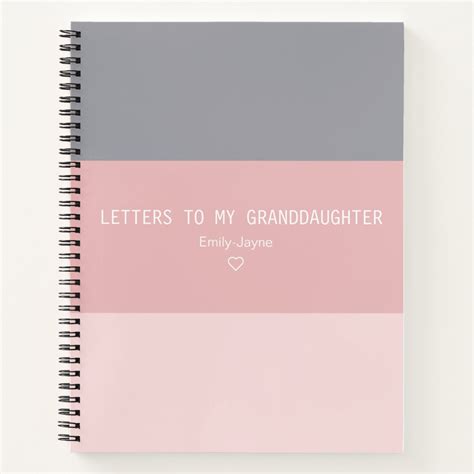 Letters To My Granddaughter Keepsake Journal Zazzle