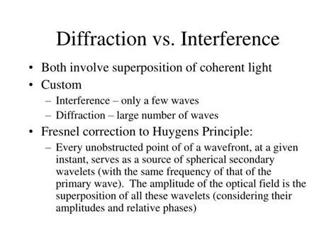 PPT Diffraction Vs Interference PowerPoint Presentation Free