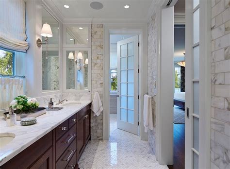 It creates an airy feel and gives an illusion of better space. Double bathroom entry doors with frosted glass panels ...