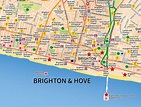 Brighton & Hove - A map of Brighton, customised to show specific points ...