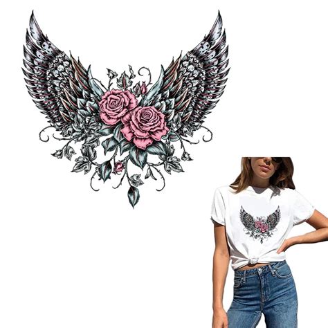 Beautiful Angel Wing Patches Iron On Transfers For Clothing Diy A Level