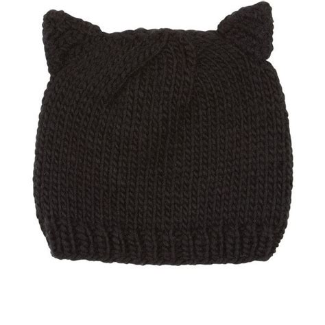Black Cat Ear Beanie Cat Eared Beanie Cat Ears Hat Beanie
