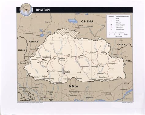 Bhutan Maps Perry Castañeda Map Collection Ut Library Online