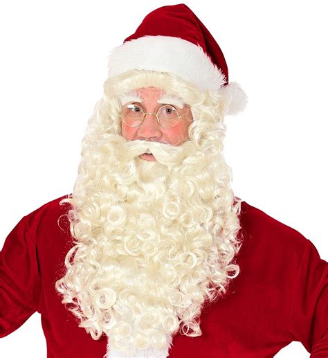 Christmas Santa Claus Off White Wig And Beard Set