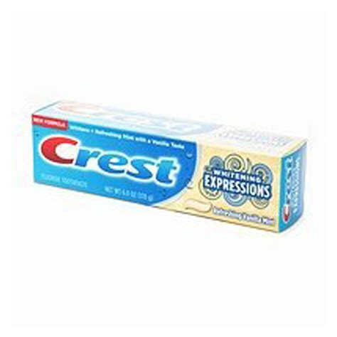 Crest Whitening Expressions Refreshing Vanilla Mint Toothpaste 6 Oz