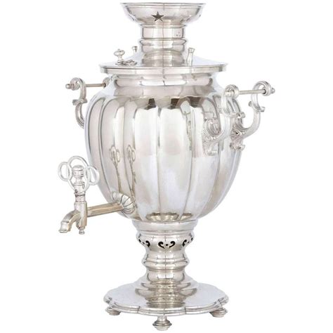 Large Antique Solid Silver Russian Samovar In 2021 Antiques Antique