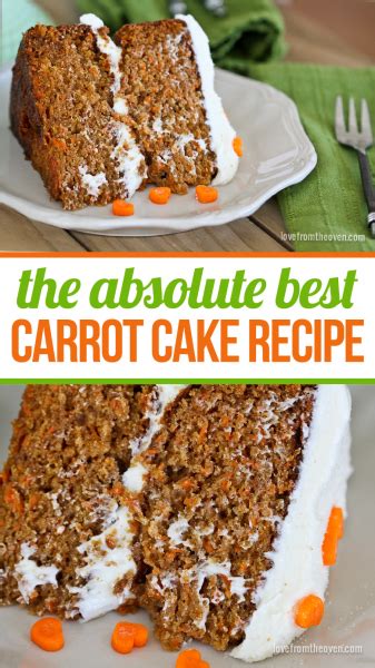 Everyone needs a good carrot cake recipe under their belt and this is all you'll ever need to make that happen! The absolute best carrot cake recipe. Moist, delicious ...