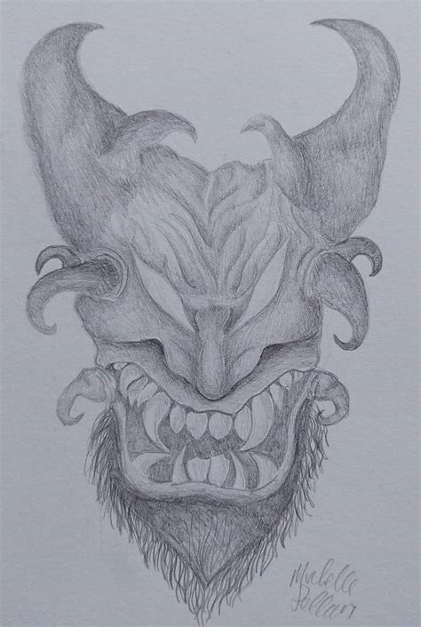 Demon Pencil Drawings