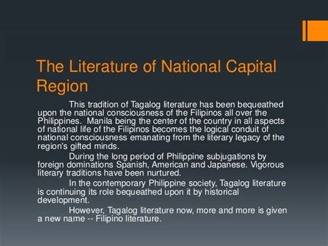 The Literature Of National Capital Region Introduction