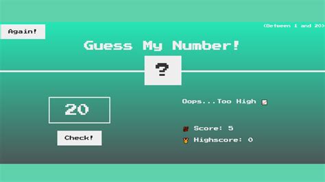 Github Rabia Guess My Number A Simple Game To Guess The Correct Number Built Using Html