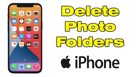 How To Delete Photo Folders On Iphone Youtube