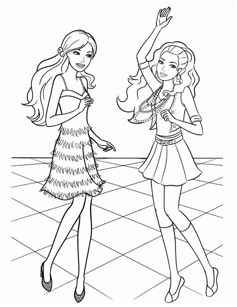 Barbie Images Coloring Pages - Coloring Home