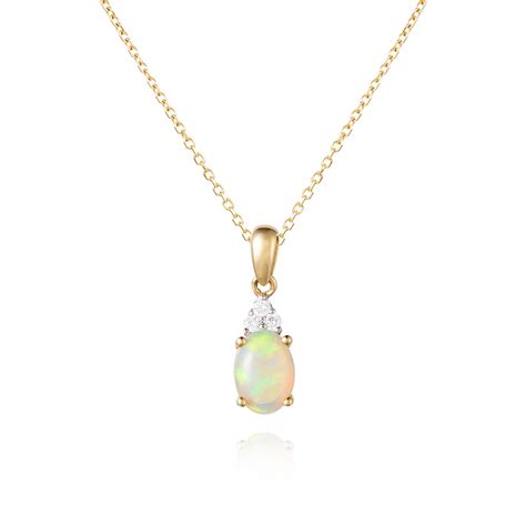 Opal And Diamond Pendant Pravins