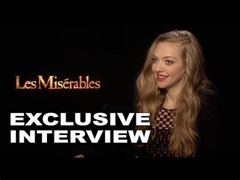 Les Miserables Amanda Seyfried Cosette Exclusive Interview Screenslam Youtube
