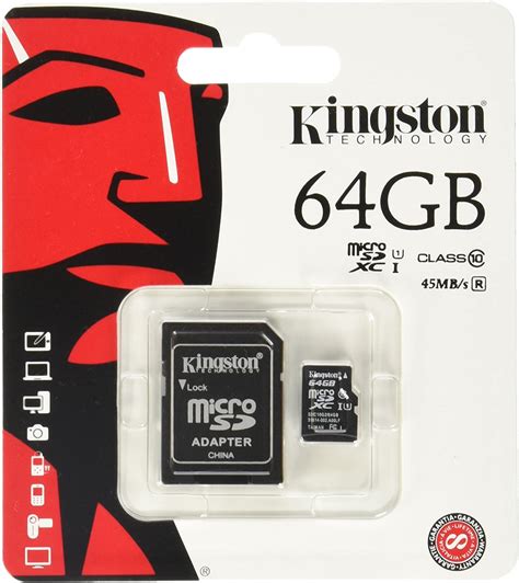 Kingston 64gb Micro Sd Sdhc Card With Sd Adapter Megachip Online