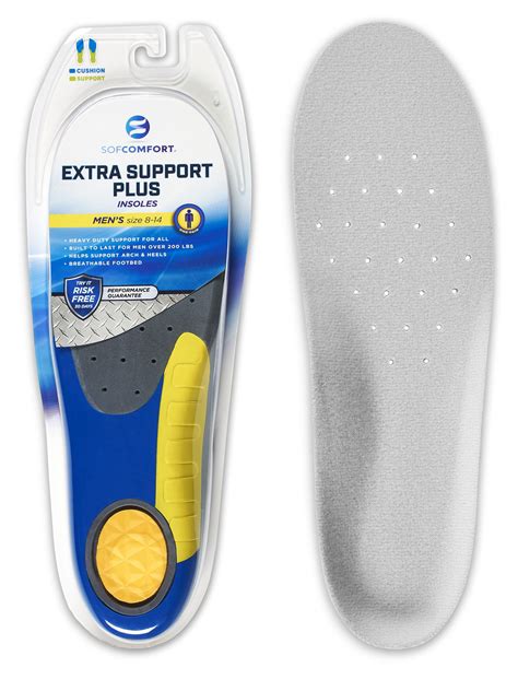 Sofcomfort Extra Support Plus Mens Insole Fits Size 8 14