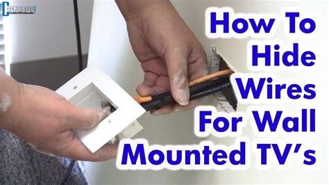 How To Hide Wires For Wall Mounted Tv Easy Diy Youtube