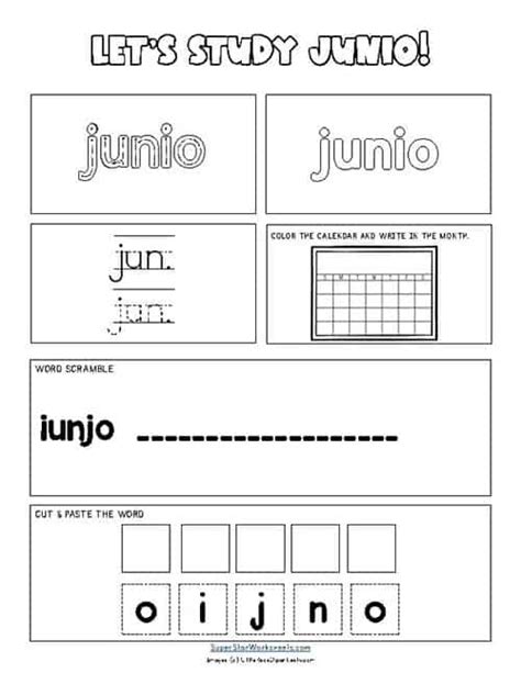 Months Of The Year And Days Of The Week Spanish Worksheets Spanish