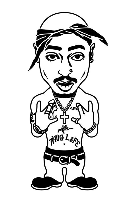 Tupac Art Tupac Drawing Hip Hop Cartoon Hip Hop Art Tupac Art