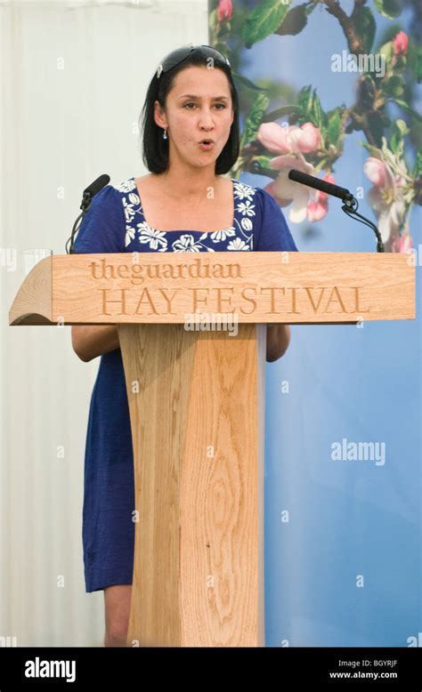 Novelist Monica Ali Pictured At Hay Festival 2009 Stock Photo Alamy