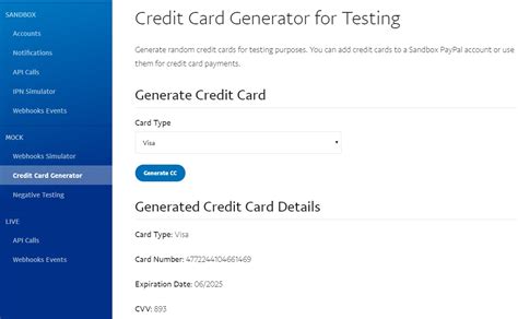 Credit card generator has features that are directly associated with credit card details generation. Paypal Test Credit Card Numbers 2020