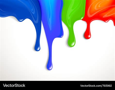 Drips Of Paint Royalty Free Vector Image Vectorstock