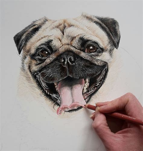 Dog Pencil Portraits Gallery Commission Your Own Here Pug Art