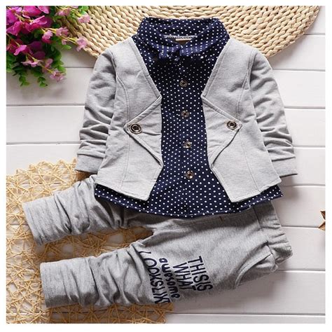 Spring And Autumn 2pcs Baby Boy Gentleman Sets For Baby Toddler Boys