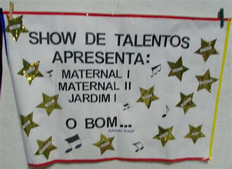Show De Talentos Show De Talentos Datas Centro Educacional