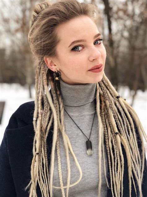Synthetic Dreads Mix Dreadlocks And Braids Natural Blond To Etsy