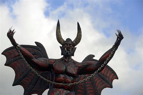 Goat Headed Satanic Statue Unveiling Protested By Hundreds At Catholic
