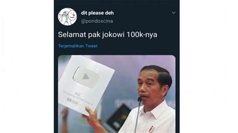 Cek Fakta Jokowi Dapat Silver Play Button Dari Youtube Karena Covid