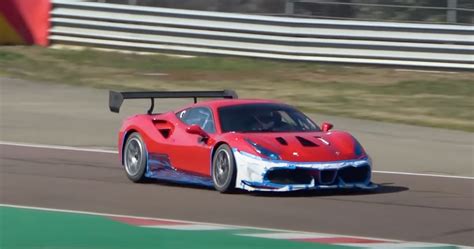 Track Only Ferrari 488 Challenge Evo Spotted Testing At Fiorano