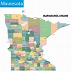 ⊛ Mapa de Minnesota 🥇 Político y Físico Imágenes HD | 2023