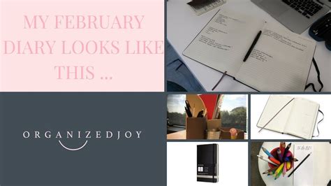 My February Diary Looks Like This Organized Joy Youtube
