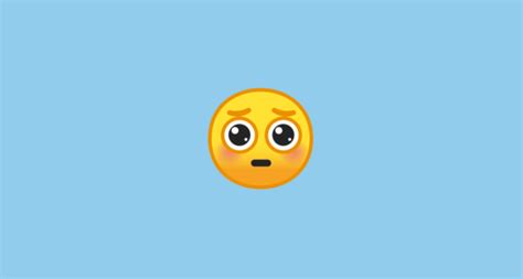 This emoji is similar to the look a child makes when they are saying can i pretty please have the candy mom or when your dog is saying can i pretty please have a taste of that delicious. 🥺 Pleading Face Emoji on Google Android 9.0