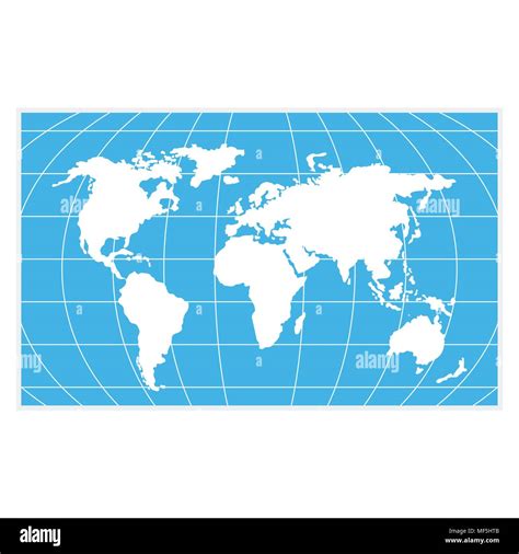 World Map Blue Stock Vector Image And Art Alamy