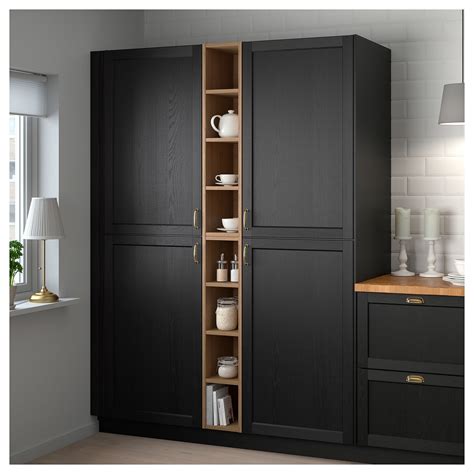 Creating your dream kitchen means making the most of your space, including your walls. IKEA - VADHOLMA Open storage brown, stained ash | Diy ...
