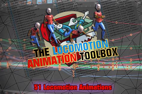 The Locomotion Animation Toolbox 3d 애니메이션 Unity Asset Store