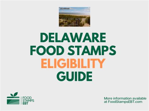 Maybe you would like to learn more about one of these? Delaware Food Stamps Eligibility Guide - Food Stamps EBT