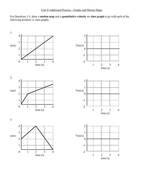 35 Position And Velocity Vs Time Graphs Worksheet Answers Worksheet