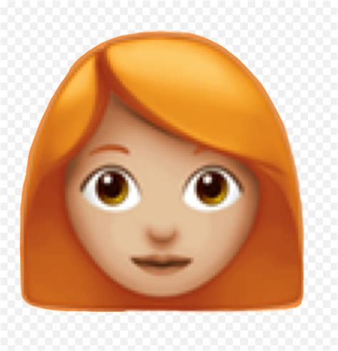 Ruiva Ginger Emoji Sticker Red Hair Emoji Iphone Ginger Emoji Free Emoji PNG Images