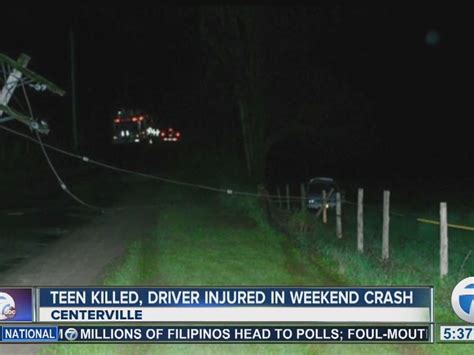 15 Year Old Killed In Crash That Snapped Pole In Two