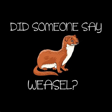 Did Someone Say Weasel T Shirt Funny Weasels Did Someone Say Weasel