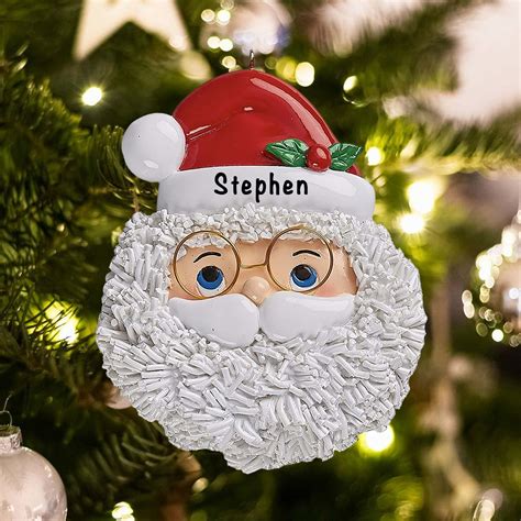 Santa Claus Personalized Ornament Free Personalization Fast Shipping
